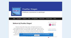 Desktop Screenshot of proeflesvliegen.com